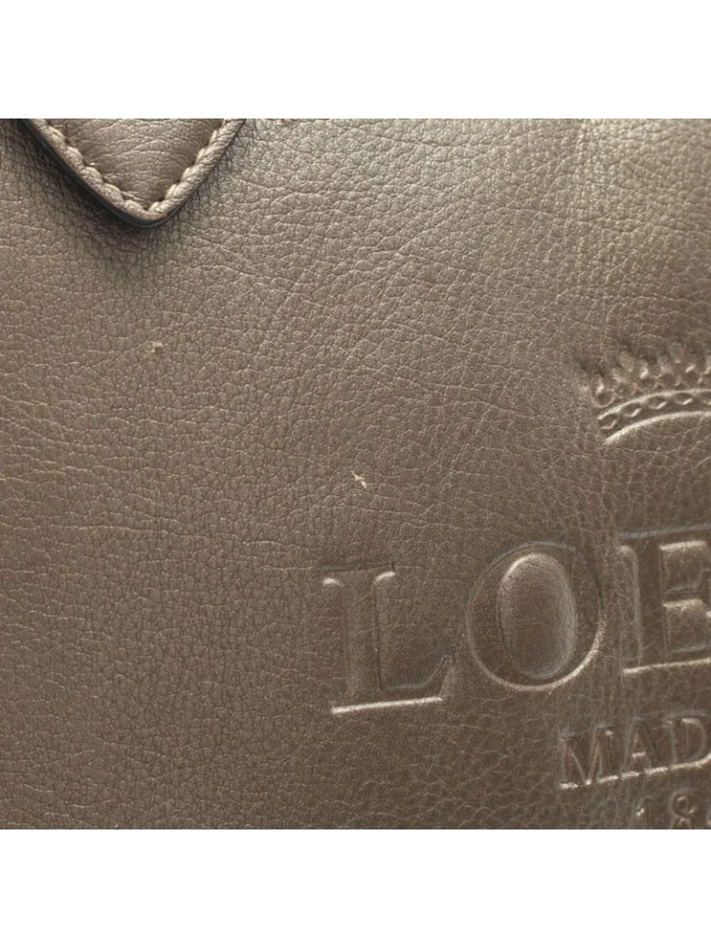 Loewe Tote Heritage Blanc Leather